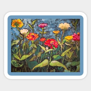 Zinnia Garden Sticker